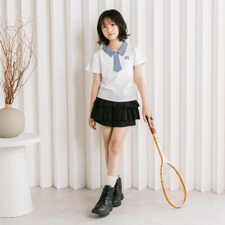【CHIPIE/シピ】"サラ軽ポロ"チェックネクタイドッキングトップス | URBAN CHERRY | 詳細画像15 