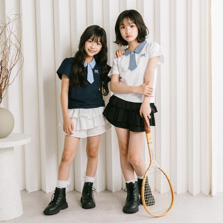 【CHIPIE/シピ】"サラ軽ポロ"チェックネクタイドッキングトップス | URBAN CHERRY | 詳細画像17 