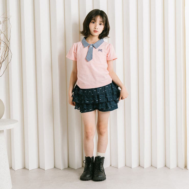 【CHIPIE/シピ】"サラ軽ポロ"チェックネクタイドッキングトップス | URBAN CHERRY | 詳細画像22 