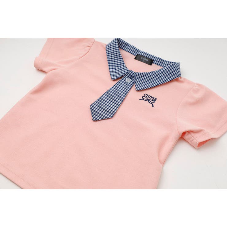 【CHIPIE/シピ】"サラ軽ポロ"チェックネクタイドッキングトップス | URBAN CHERRY | 詳細画像24 