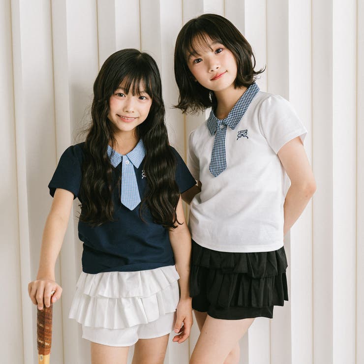 【CHIPIE/シピ】"サラ軽ポロ"チェックネクタイドッキングトップス | URBAN CHERRY | 詳細画像46 