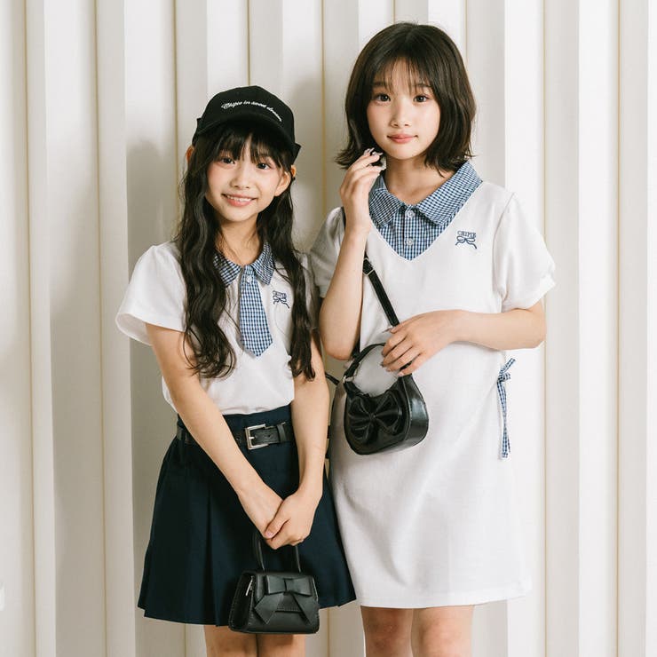 【CHIPIE/シピ】"サラ軽ポロ"チェックネクタイドッキングトップス | URBAN CHERRY | 詳細画像47 