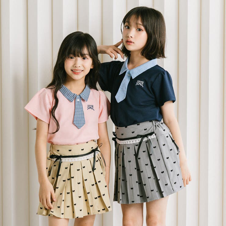 【CHIPIE/シピ】"サラ軽ポロ"チェックネクタイドッキングトップス | URBAN CHERRY | 詳細画像50 