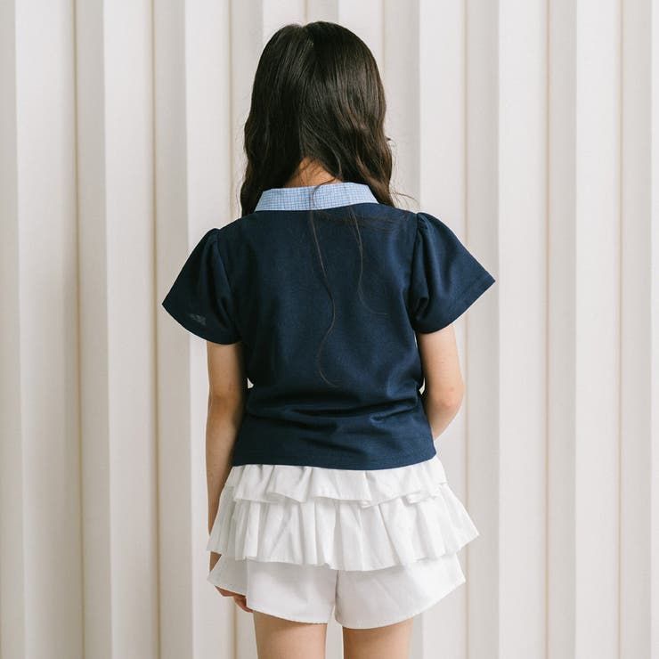 【CHIPIE/シピ】"サラ軽ポロ"チェックネクタイドッキングトップス | URBAN CHERRY | 詳細画像8 