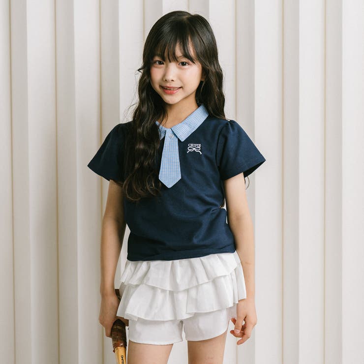 【CHIPIE/シピ】"サラ軽ポロ"チェックネクタイドッキングトップス | URBAN CHERRY | 詳細画像9 