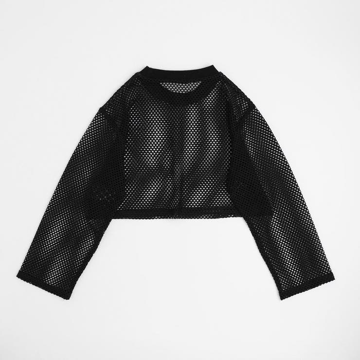 【2点セット】 レイヤードで盛れる ロゴプリントメッシュクロップドトップス＋キャ… | URBAN CHERRY | 詳細画像15 