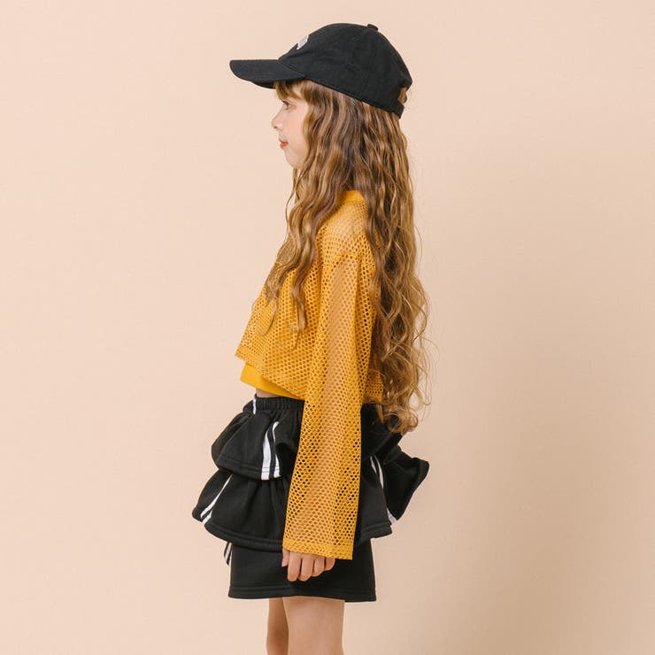 【2点セット】 レイヤードで盛れる ロゴプリントメッシュクロップドトップス＋キャ… | URBAN CHERRY | 詳細画像16 