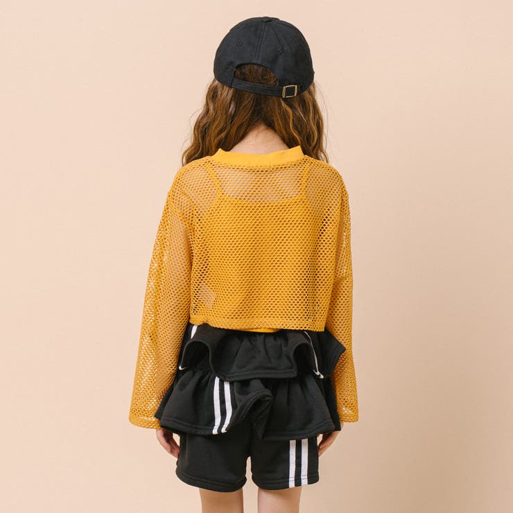 【2点セット】 レイヤードで盛れる ロゴプリントメッシュクロップドトップス＋キャ… | URBAN CHERRY | 詳細画像17 