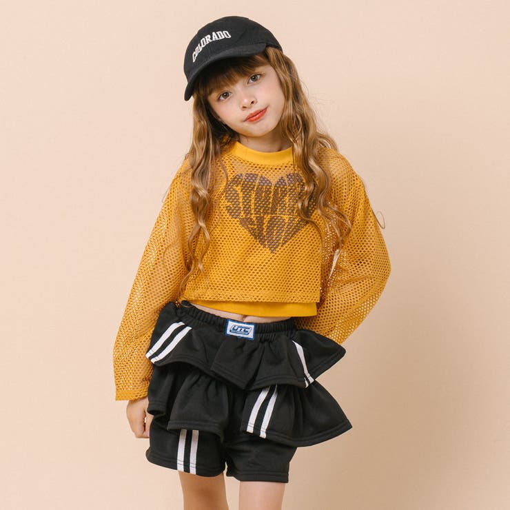 【2点セット】 レイヤードで盛れる ロゴプリントメッシュクロップドトップス＋キャ… | URBAN CHERRY | 詳細画像18 