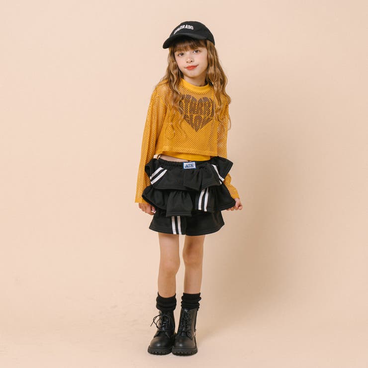 【2点セット】 レイヤードで盛れる ロゴプリントメッシュクロップドトップス＋キャ… | URBAN CHERRY | 詳細画像19 