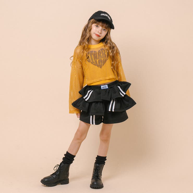 【2点セット】 レイヤードで盛れる ロゴプリントメッシュクロップドトップス＋キャ… | URBAN CHERRY | 詳細画像20 