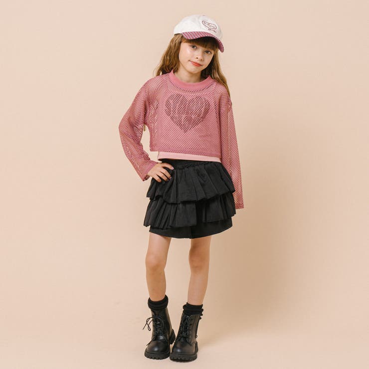 【2点セット】 レイヤードで盛れる ロゴプリントメッシュクロップドトップス＋キャ… | URBAN CHERRY | 詳細画像24 