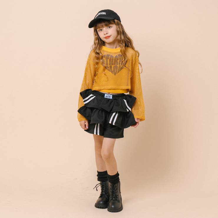 【2点セット】 レイヤードで盛れる ロゴプリントメッシュクロップドトップス＋キャ… | URBAN CHERRY | 詳細画像58 