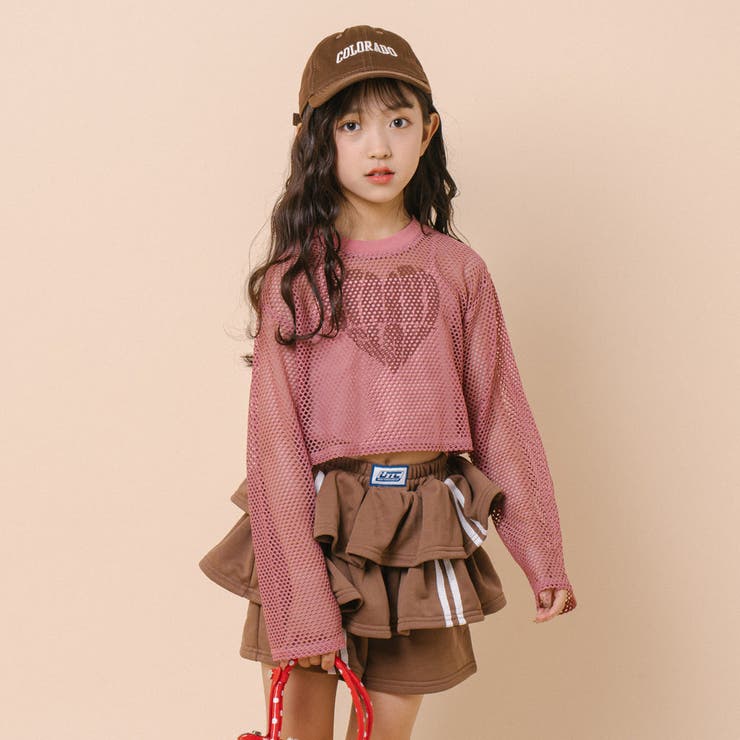 【2点セット】 レイヤードで盛れる ロゴプリントメッシュクロップドトップス＋キャ… | URBAN CHERRY | 詳細画像62 