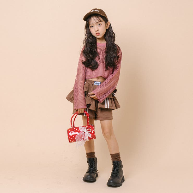 【2点セット】 レイヤードで盛れる ロゴプリントメッシュクロップドトップス＋キャ… | URBAN CHERRY | 詳細画像63 