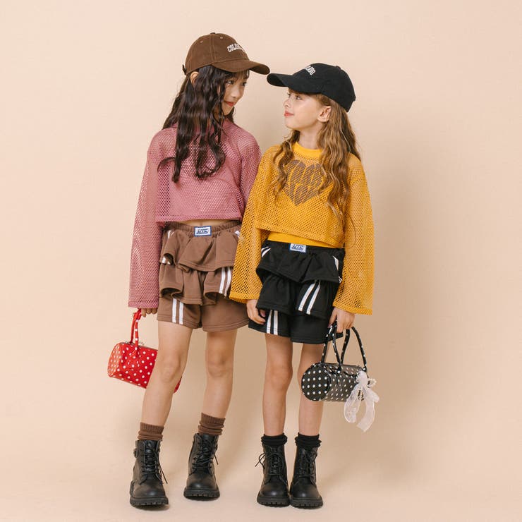 【2点セット】 レイヤードで盛れる ロゴプリントメッシュクロップドトップス＋キャ… | URBAN CHERRY | 詳細画像64 