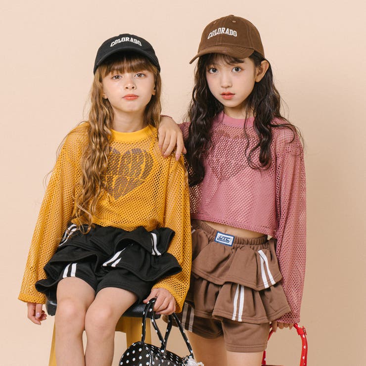 【2点セット】 レイヤードで盛れる ロゴプリントメッシュクロップドトップス＋キャ… | URBAN CHERRY | 詳細画像66 