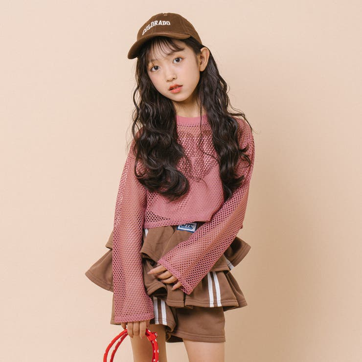 【2点セット】 レイヤードで盛れる ロゴプリントメッシュクロップドトップス＋キャ… | URBAN CHERRY | 詳細画像7 