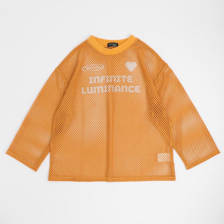 【1枚でもレイヤードでも盛れる】ロゴプリントオーバーサイズメッシュトップス | URBAN CHERRY | 詳細画像10 