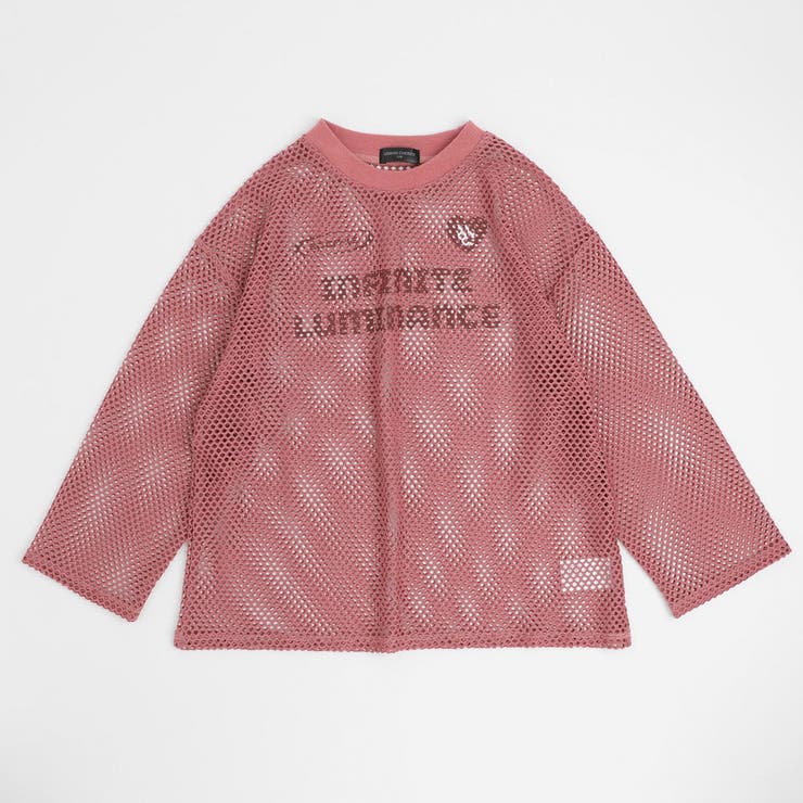 【1枚でもレイヤードでも盛れる】ロゴプリントオーバーサイズメッシュトップス | URBAN CHERRY | 詳細画像11 