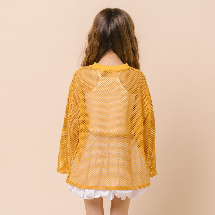 【1枚でもレイヤードでも盛れる】ロゴプリントオーバーサイズメッシュトップス | URBAN CHERRY | 詳細画像15 