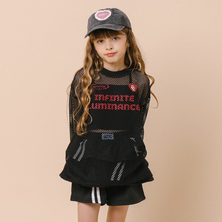 【1枚でもレイヤードでも盛れる】ロゴプリントオーバーサイズメッシュトップス | URBAN CHERRY | 詳細画像22 