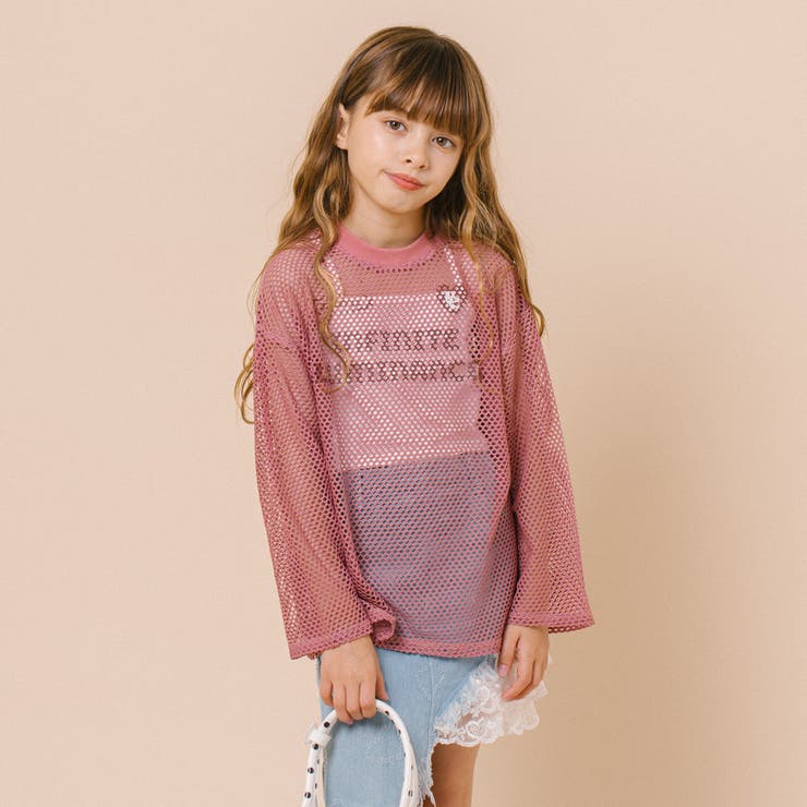 【1枚でもレイヤードでも盛れる】ロゴプリントオーバーサイズメッシュトップス | URBAN CHERRY | 詳細画像26 