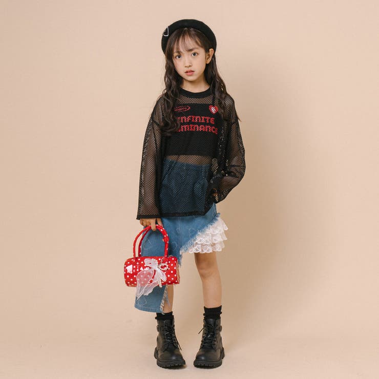 【1枚でもレイヤードでも盛れる】ロゴプリントオーバーサイズメッシュトップス | URBAN CHERRY | 詳細画像46 