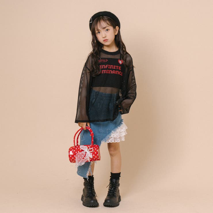 【1枚でもレイヤードでも盛れる】ロゴプリントオーバーサイズメッシュトップス | URBAN CHERRY | 詳細画像47 