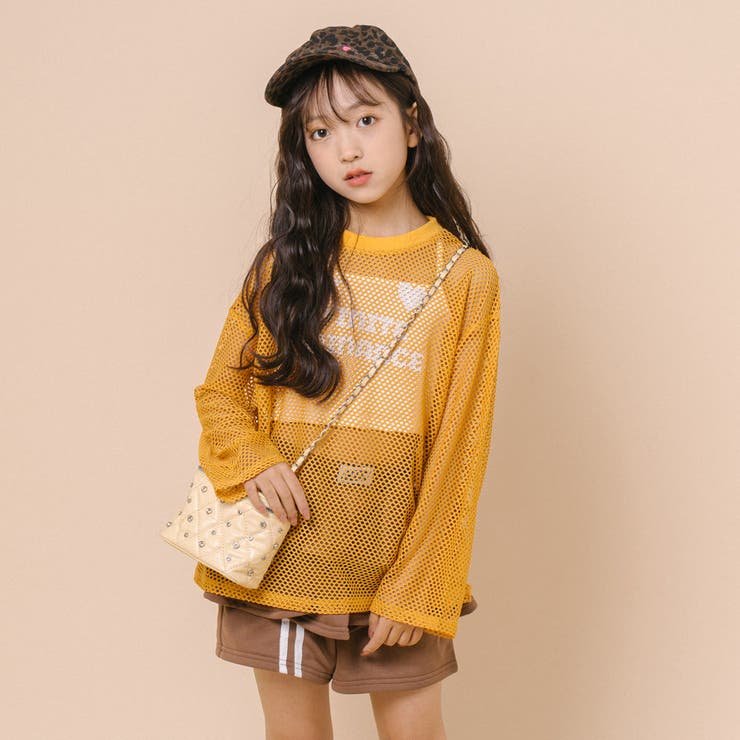 【1枚でもレイヤードでも盛れる】ロゴプリントオーバーサイズメッシュトップス | URBAN CHERRY | 詳細画像5 