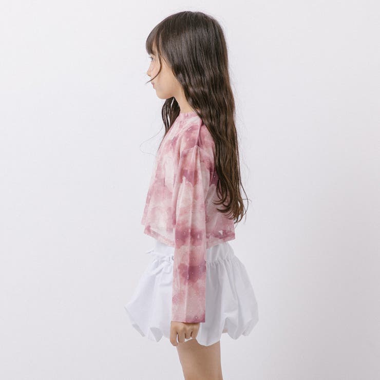 【伸縮性＆サラっと素材】クロップドラインストーンニュアンスシアートップス | URBAN CHERRY | 詳細画像12 