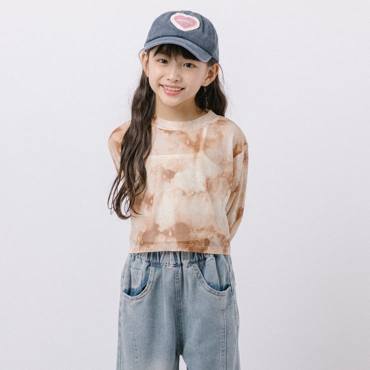 【伸縮性＆サラっと素材】クロップドラインストーンニュアンスシアートップス | URBAN CHERRY | 詳細画像20 