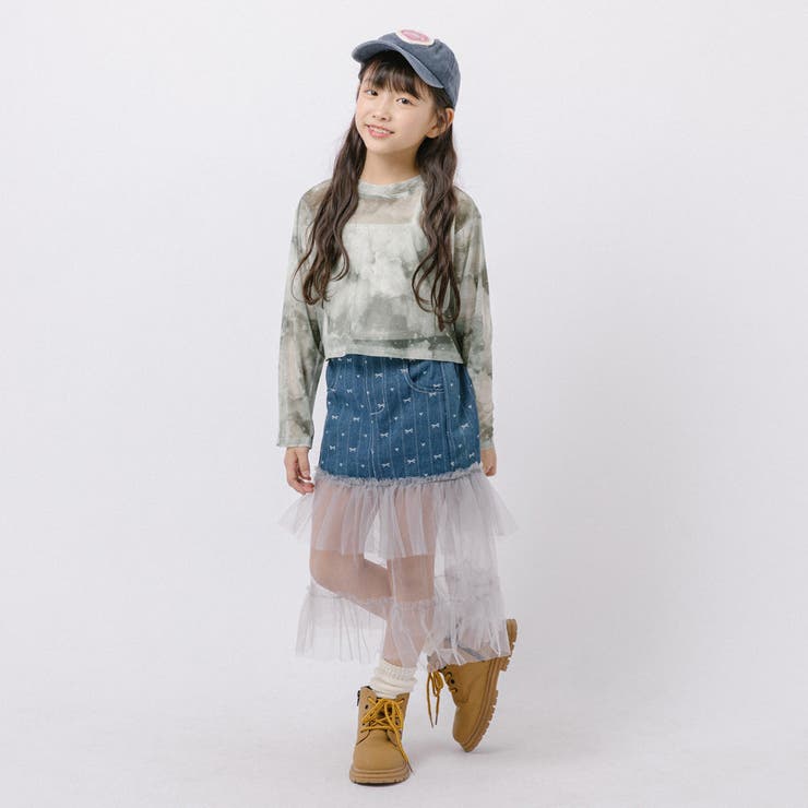 【伸縮性＆サラっと素材】クロップドラインストーンニュアンスシアートップス | URBAN CHERRY | 詳細画像23 