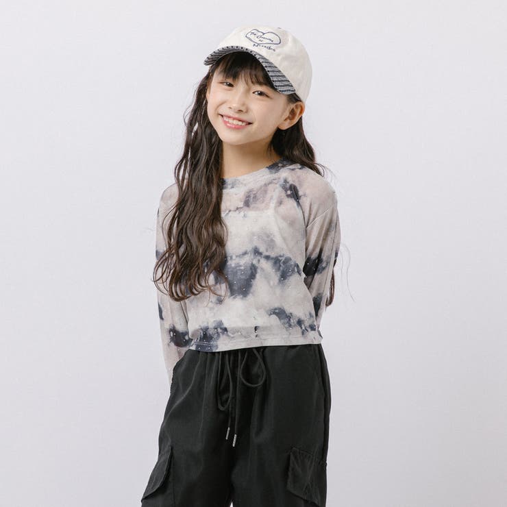 【伸縮性＆サラっと素材】クロップドラインストーンニュアンスシアートップス | URBAN CHERRY | 詳細画像45 