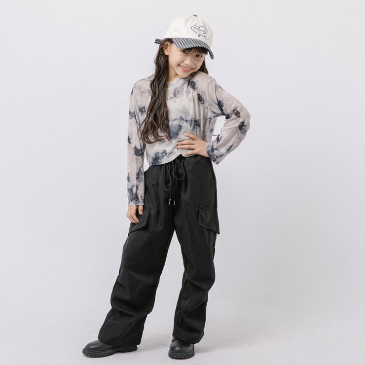 【伸縮性＆サラっと素材】クロップドラインストーンニュアンスシアートップス | URBAN CHERRY | 詳細画像46 
