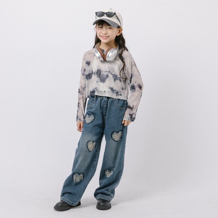 【伸縮性＆サラっと素材】クロップドラインストーンニュアンスシアートップス | URBAN CHERRY | 詳細画像48 