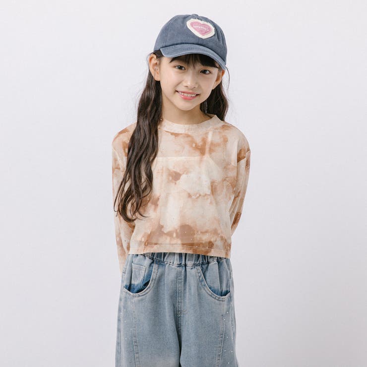 【伸縮性＆サラっと素材】クロップドラインストーンニュアンスシアートップス | URBAN CHERRY | 詳細画像51 