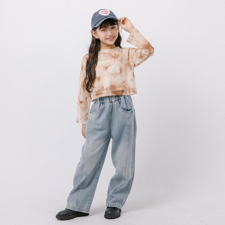 【伸縮性＆サラっと素材】クロップドラインストーンニュアンスシアートップス | URBAN CHERRY | 詳細画像52 
