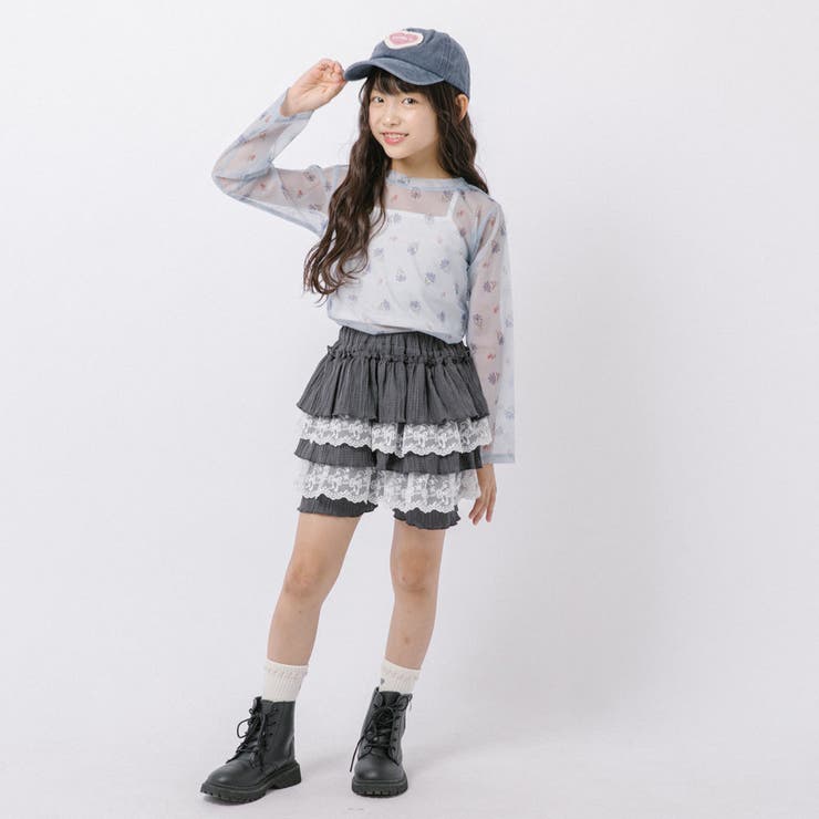 【伸縮性＆サラっと素材】フラワープリントシアートップス | URBAN CHERRY | 詳細画像15 