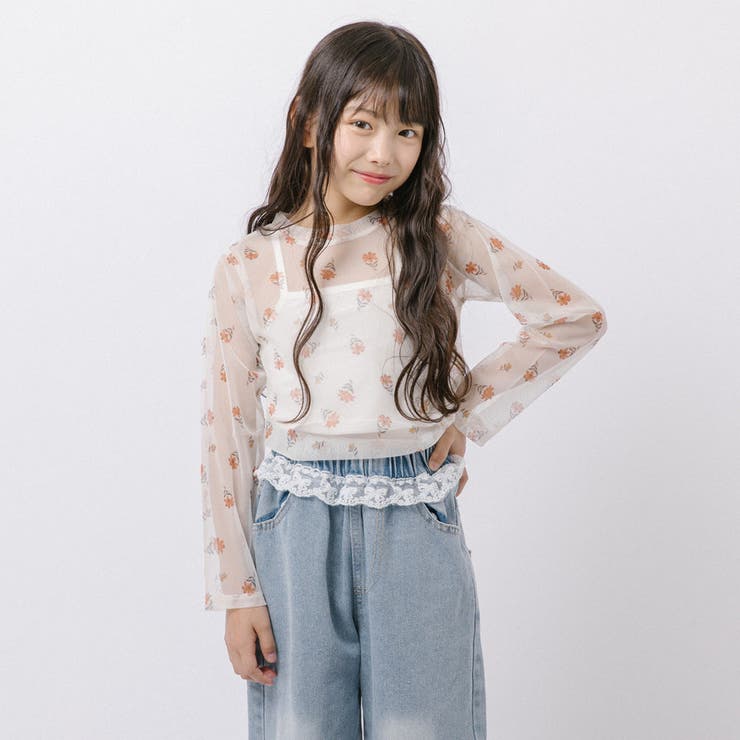 【伸縮性＆サラっと素材】フラワープリントシアートップス | URBAN CHERRY | 詳細画像20 