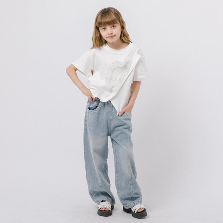 アシンメトリーフロントスリットクロップドTシャツ | URBAN CHERRY | 詳細画像10 