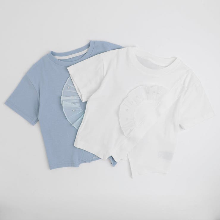 アシンメトリーフロントスリットクロップドTシャツ | URBAN CHERRY | 詳細画像2 