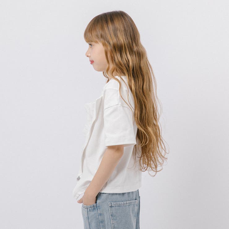 アシンメトリーフロントスリットクロップドTシャツ | URBAN CHERRY | 詳細画像7 