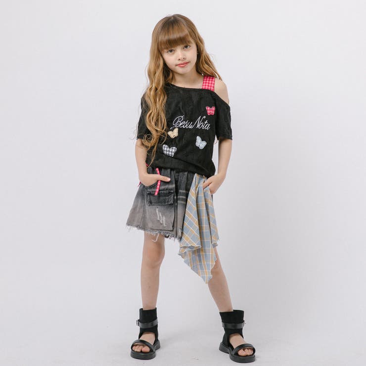 サイドギャザーワンショルダーフロントロゴプリントトップス | URBAN CHERRY | 詳細画像13 