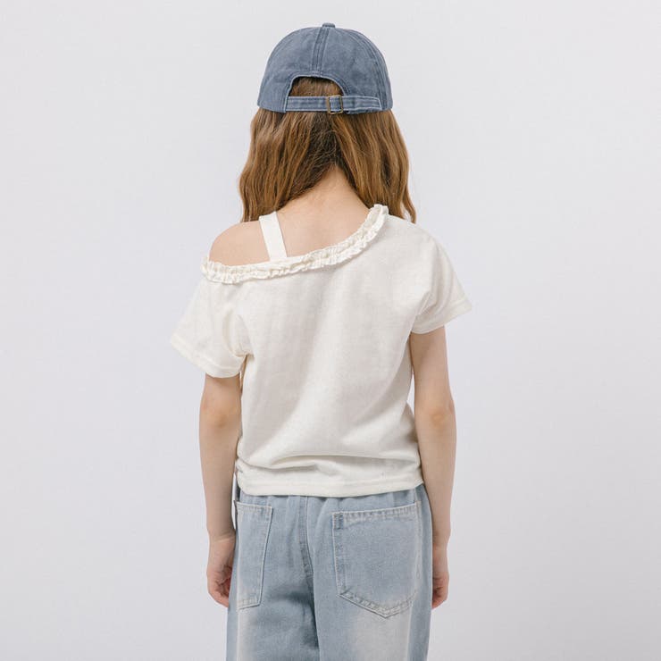 カットショルダーフリルクロップドTシャツ | URBAN CHERRY | 詳細画像6 