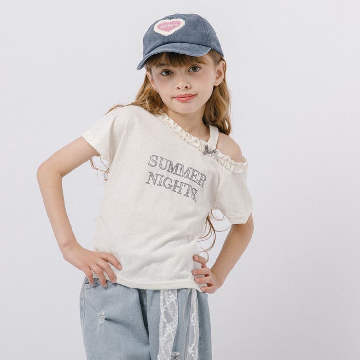 カットショルダーフリルクロップドTシャツ | URBAN CHERRY | 詳細画像7 