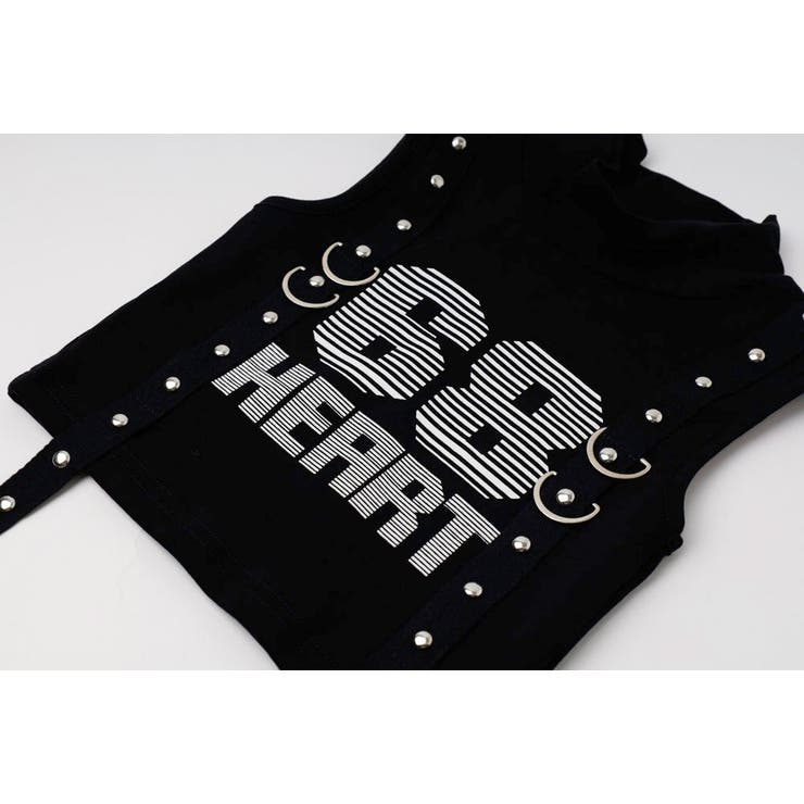 【2点セット】フロントベルトデザインロゴプリントトップス＋アームカバー | URBAN CHERRY | 詳細画像14 