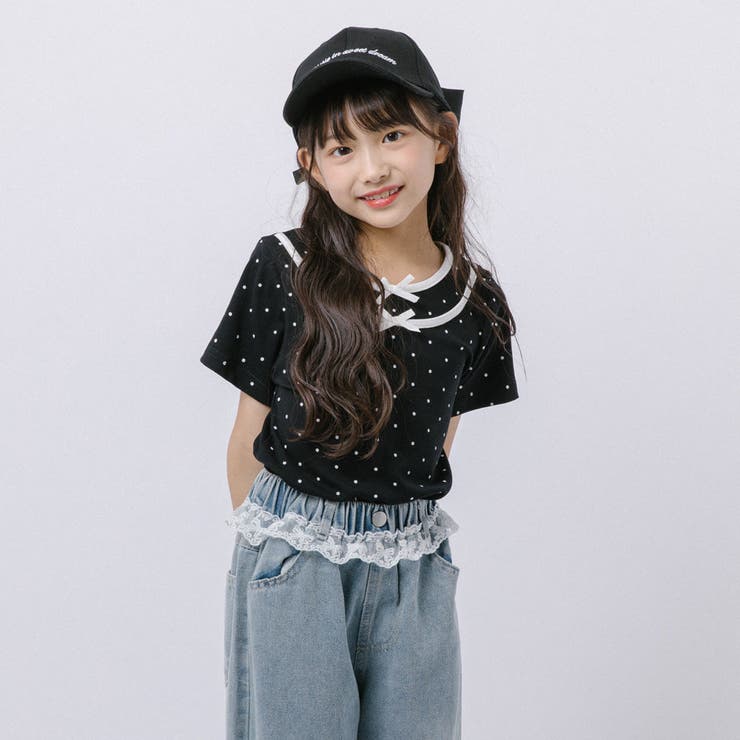 レイヤードライクポルカドットリボンTシャツ | URBAN CHERRY | 詳細画像13 