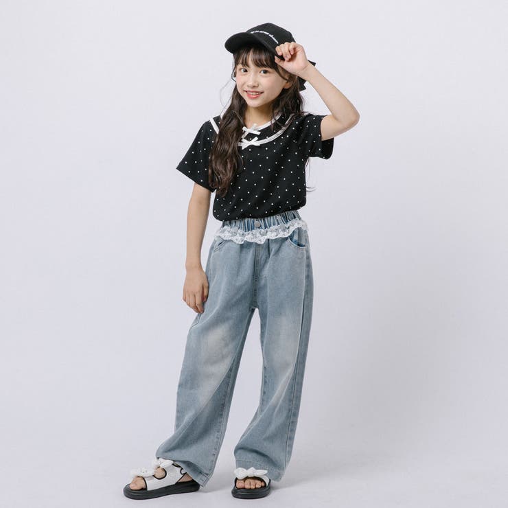 レイヤードライクポルカドットリボンTシャツ | URBAN CHERRY | 詳細画像15 