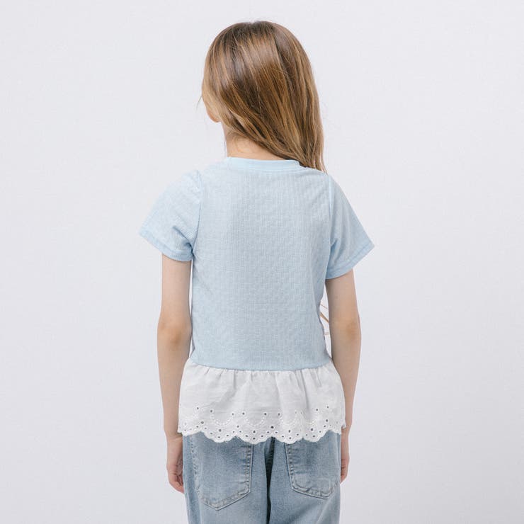 カットワークレースフリルドッキングTシャツ | URBAN CHERRY | 詳細画像10 